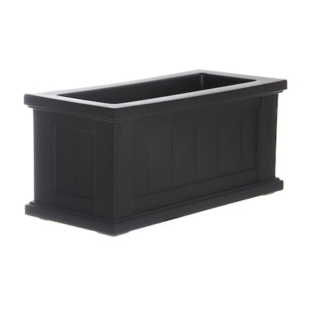 Lawnitator Cape Cod Patio Planter 24x11 Black LA2621801